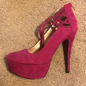 Worn once Charlotte Russe high heels